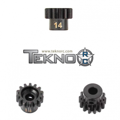 Tekno TKR4174 – M5 Pinion Gear (14t, MOD1, 5mm bore, M5 set screw)
