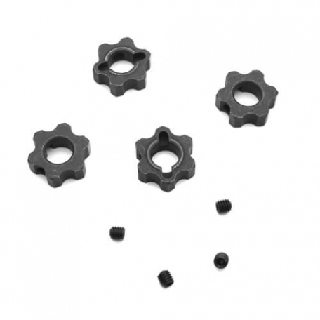 Tekno TKR5571M – Wheel Hexes (steel w/ set screw, lightened, 12mm,) ET/EB410