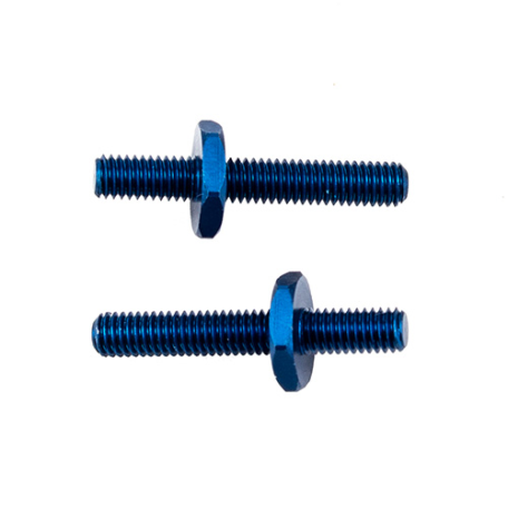 Team Associated RC10B6.3 FT Battery Strap Shoulder Screws, blue aluminum 91905
