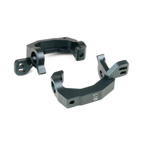 Tekno TKR9048B – Spindle Carriers (revised, L/R, aluminum, 18 degree, 2.0)