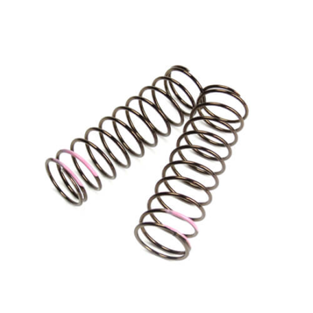 Tekno TKR8764 – LF Shock Spring Set (front, 1.6×11.0, 3.82lb/in, 75mm, pink)