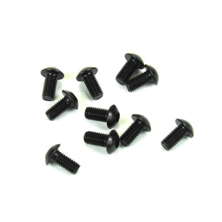 Tekno TKR1401 – M3x6mm Button Head Screws (black, 10pcs)