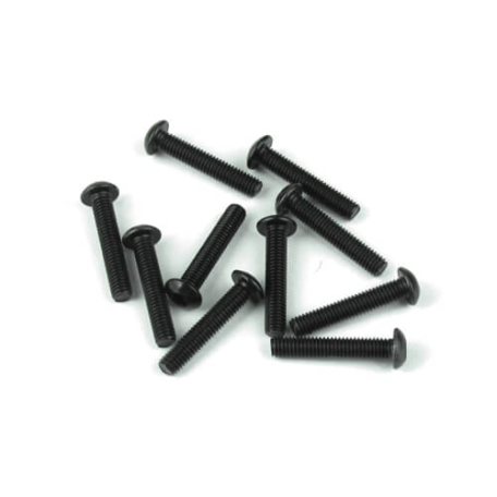 Tekno TKR1407 – M3x16mm Button Head Screws (black, 10pcs)