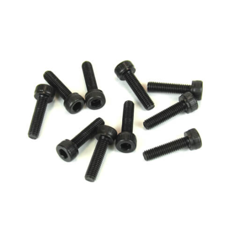 Tekno TKR1524 – M3x12mm Cap Head Screws (black, 10pcs)