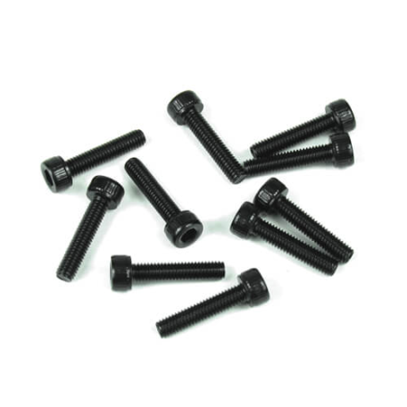Tekno TKR1528 – M3x18mm Cap Head Screws (black, 10pcs)