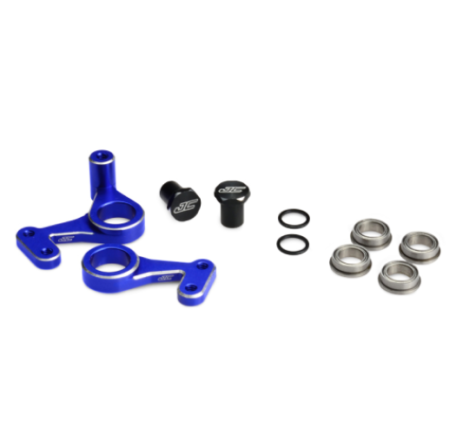 JConcepts RC10 Classic Aluminum Steering Bell Crank Set (Blue) 2309-1