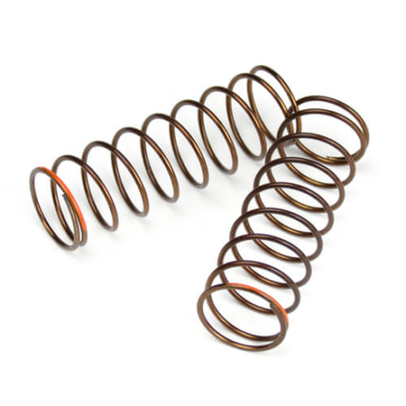 Tekno TKR7246 – Shock Spring Set (rear, 1.3×9.375, 3.01lb/in, 63mm, orange)