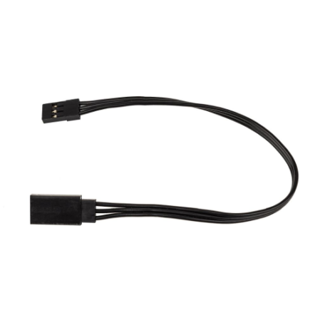 Reedy 175mm Servo Wire Extension, Black, (6.89in) 27165
