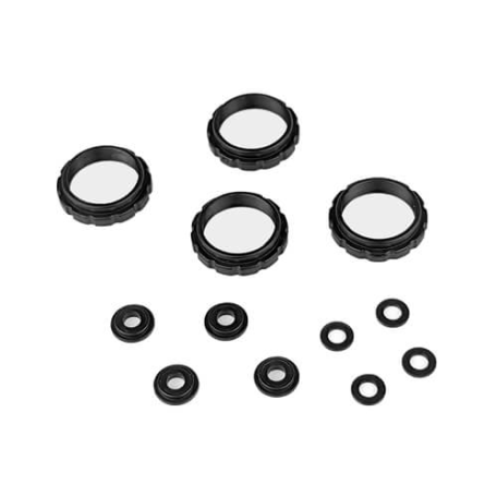 Tekno TKR6719 – Shock Adjustment Collar and Guide Set (13mm shocks)