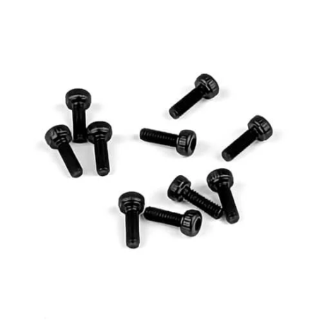 Tekno TKR1265 – M2x6mm Cap Head Screws (black, 10pcs)