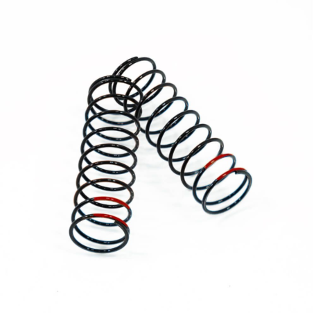 Tekno TKR6034D – Shock Spring Set (1.5 x 9.5T, 3.83lb/in, 73mm, red)