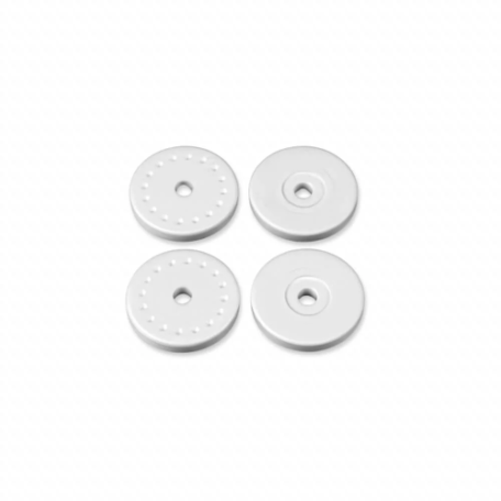 Tekno TKR6131 – Shock Piston Blanks (flat/flat, 15.8mm, precision molded, 16 dimples)