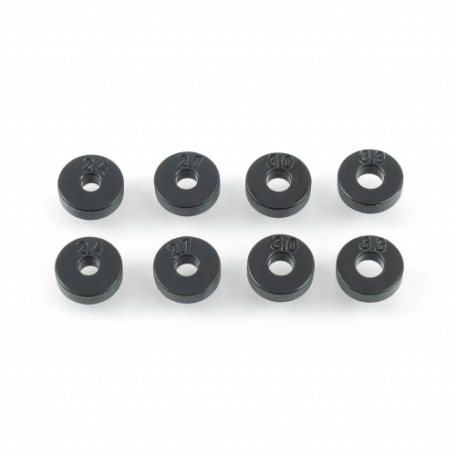 Tekno TKR9290 – Sway Bar Dead Band Bushing Set (2.4, 2.7, 3.0, 3.3mm, all 2.x vehicles)