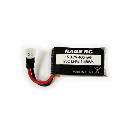 Rage Rc 3.7V 400mAh 25C LiPo Battery, RGRA1189