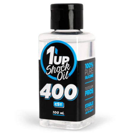 1up Racing Pure Silicone Shock Oil, 400cSt / 33.75wt - 100mL, 100400