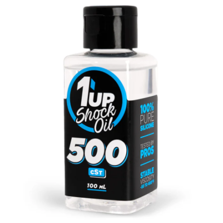 1up Racing Pure Silicone Shock Oil, 500cSt / 40wt - 100mL, 100500