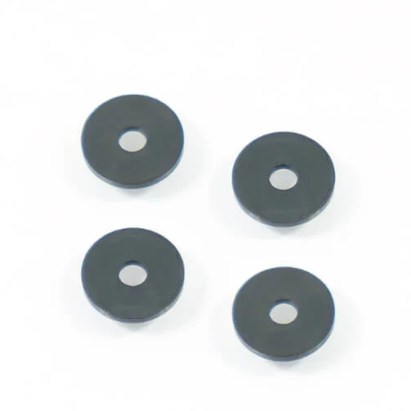 Tekno TKR1267 – M2.7×10.0x1.0mm Washer (CNC, hardened steel, black, 4pcs)