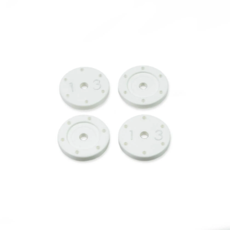 Tekno TKR6137 – Shock Piston Set (flat/flat, all 16mm shocks, 6×1.3, 4pcs)