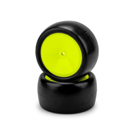 JConcepts Smoothie 3, Green Compound, Pre- Mount, 2.2" Rear Buggy Wheel, 4118-2221