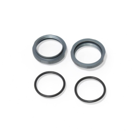 Tekno TKR6013B– Shock Adjustment Collars (short, aluminum, GUN METAL, 2pcs)