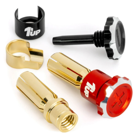 1up Racing Lockdown 5mm Adjustable Bullet Plugs, 190455