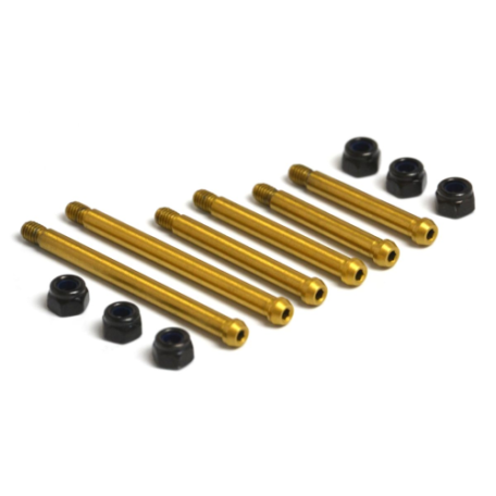 EXOTEK 2360 RC10 Classic Bolted Hinge Pins (6), Front Arms