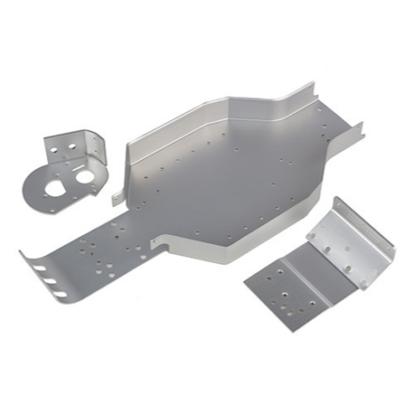 Team Associated 6311 RC10CC Chassis, Nose Plate, Motor Mount, silver